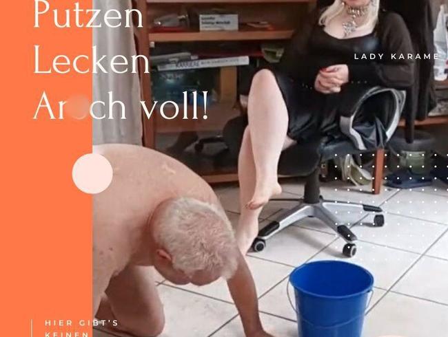 LadyKarame Porno Video: Putzen