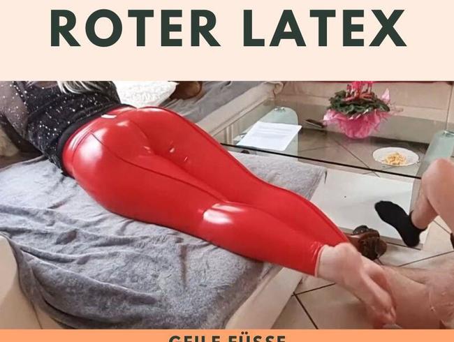 LadyKarame Porno Video: Roter Latex